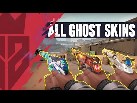 ALL VALORANT GHOST SKINS + ANIMATIONS - VALORANT GHOST SKINS