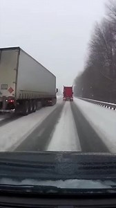1.1M views · 3.6K reactions | Losing control of a heavy load on a slick highway. ️ You can see the trailer swing out before pulling the whole rig into the ditch. This is why winter is the toughest season for log transport. #winterlogging #truckcrash #loggingworld #timberlife #hazardous #transport #accidentvideo | Peake Warren | Facebook