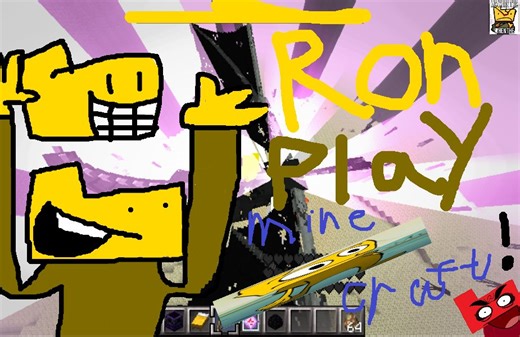 【FNF Ron/Minecraft】Ron Let`s play第一期:我的世界生存系列."无聊的开端"