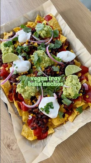 30-minute tray bake nachos ❤️‍🔥