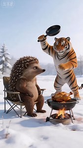 The tiger got into trouble outside again,this time we have to call in the chonky orange cat for help!#funnyvideo #aicat #animation #orangecat #cartoon