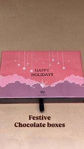 Chocolate boxes for an extra sweet Christmas ✨ Order yours online: elsachocolatier.com 🍫🎄 | Elsa Chocolate