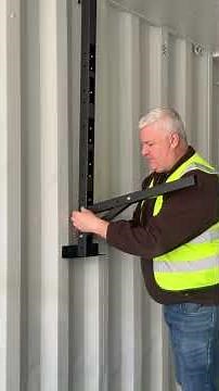 How To Install Our New Adjustable Shipping Container Shelving / Racking