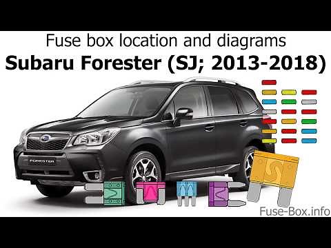 Fuse box location and diagrams: Subaru Forester (SJ; 2013-2018)
