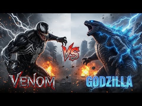Godzilla vs Venom Final Battle | Giant Monster Fight Destroys the City (Full Movie)