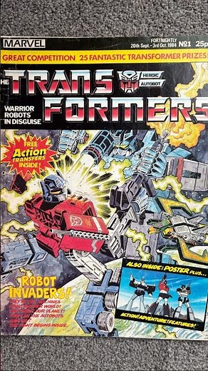 Marvel UK Transformers G1 comic issue 1 #transformers #comics #optimusprime #soundwave #marvel #wow