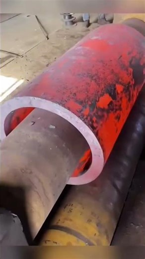 The operation of the plate rolling machine is easier after heating.