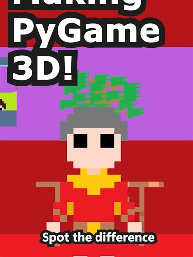 Making Pygame 3D! - Textures and Depth #coding #gamedev #IndieGame #pygame #python