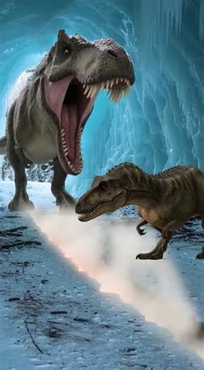 Torvosaurus vs a ground-splitting fissure opening up in a Prehistoric World