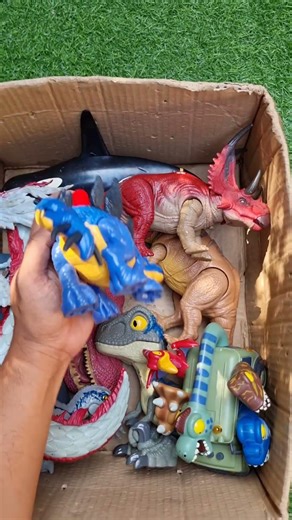 Hunting Jurassic World Toy Dinosaur Collection ASMR