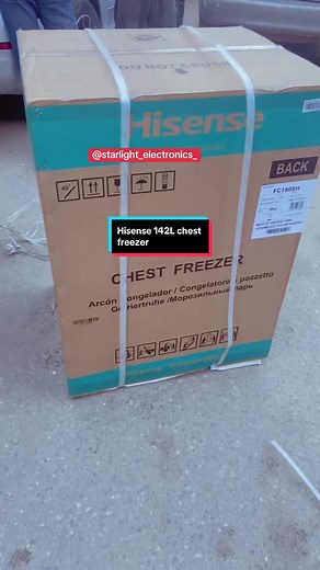 This Hisense 142L deep freezer was delivered to a client in lekki who previously bought a refrigerator with a top freezer. Now they needed a space where they can freeze items separately that’s why they went for a deep freezer. He’s able to use this freezer with his solar energy system because it doesn’t consume so much energy. #deepfreezer #homeappliances #chestfreezer #fyp #freezer #refrigerator #homeowner #viral #homedelivery #inverter #solarenergysystem #energyefficiency