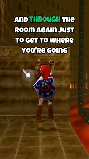 Ocarina of Time Tip: Climbing Over the Bars to Get the Chest Early!