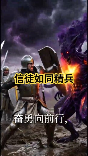 史诗级震撼画面！信徒如同精兵 | 属灵争战 #基督教短视频 #属灵争战