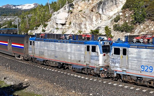 [4K 60FPS]Caltrain两辆AEM-7电力机车交付(2019年6月29日)