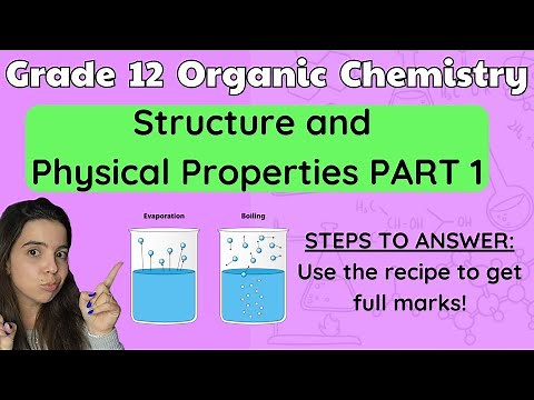 Grade 12 Organic Chemistry Physical Properties and Structure Intermolecular Forces PART 1: Intro