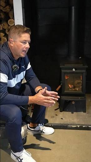 The Hearthstone Lincoln is the best mini wood burning stove! #woodstove #fireplace #shorts