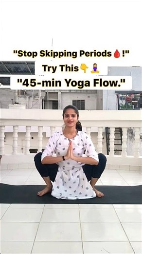 Irregular Periods? Try This 45-Min Yoga Flow for Hormonal Balance || #YogaForPeriods #PCODSolutions