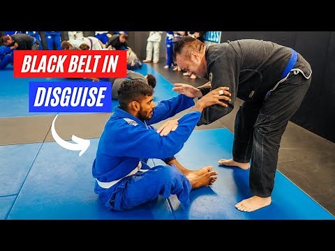 Fake White Belt BJJ Prank (Black Belt Poses As A White Belt)