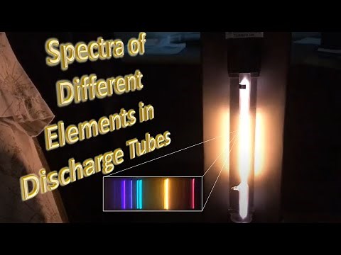 Spectra of Different Elements in Discharge Tubes