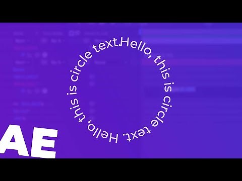 Circle Text Tutorial in Adobe After Effects