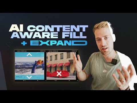 How to use Generative Fill in videos (AI Content Aware Fill) | After Effects + Photoshop