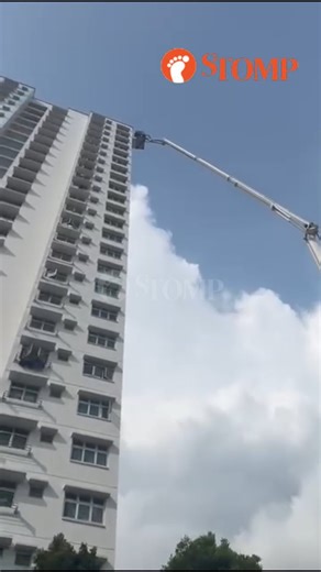 Stomp Singapore on Instagram: "Man, 21, apprehended after locking himself in roof access stairwell at Sin Ming block. Read more on stomp.sg"