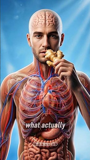 What Happens Inside Your Body When You Eat Raw Ginger? 🫚 | 3D Animation #shorts #health #animation