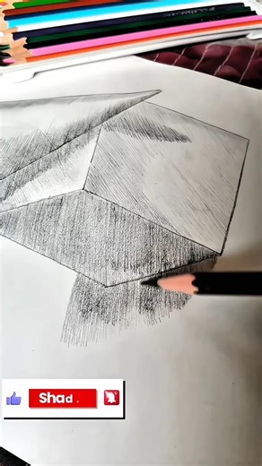 Geometric Shape Sketch #shading
