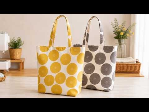 10-Minute Sewing Project | Super Easy DIY Tote Bag