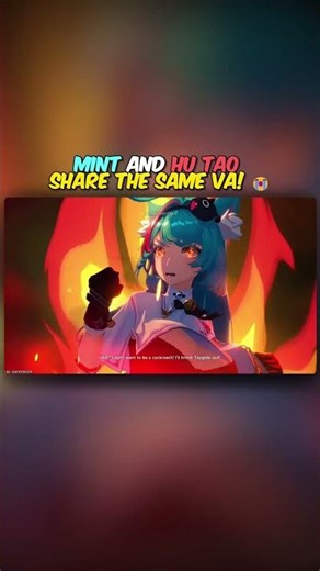 No Way That Mint And Hu Tao Share The Same VA 😭 | #shorts #genshinimpact #nevernesstoeverness