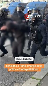 Lycéens : tensions, charges de la police et interpellations en marge des manifestation