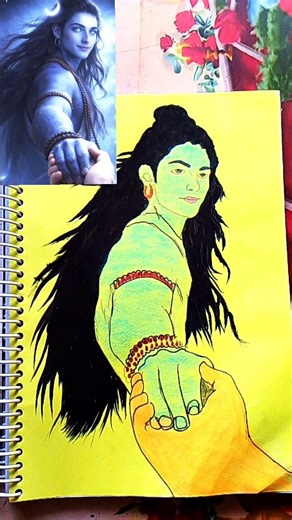 🕉️ Beautiful Shivji Drawing #shorts #youtubeshorts #art