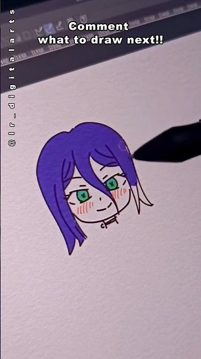 How to draw Reze from Chainsawman! #chainsawman #digitalart #learntodraw #chibi