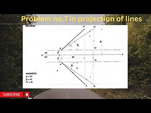 Problem no.7 Projection of lines in sketch Engineering Graphics/ Engineering Visualization