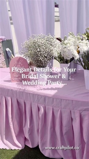 Custom Bridal Shower Details Reveal | Pink Wedding Aesthetic🥂✨