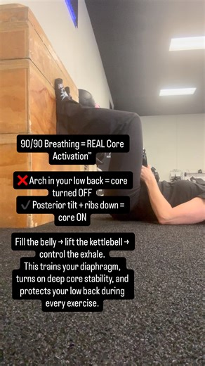 Your core isn’t just abs. It’s your breathing, your posture, your stability, your strength… and it all starts with the basics. 90/90 breathing helps reconnect you to your deep core so every movement feels more controlled, stable, and strong. If you’re struggling with back pain or don’t feel your core in workouts, this is your sign to start here. Want personalized coaching? 👉 DM me anytime — I’ve got you.#CoreActivation #DeepCoreWork #BreathworkTraining #DiaphragmaticBreathing #90_90Breathing #C