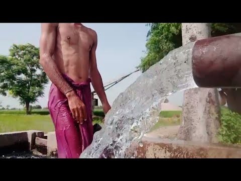 tubewell swimming village in pakistan swimming in Pakistan New video bath