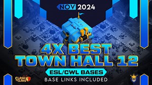 4 BEST TH12 War Bases | Clash of Clans - Clash Champs