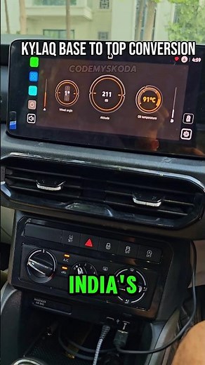 🚘 Kylaq Base Variant Infotainment and camera Upgrade. India's first Kylaq signature