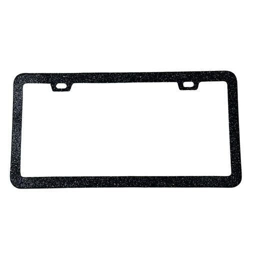 Black Glitter License Plate Frame: Glam Car Accessory, Stainless Steel - Etsy