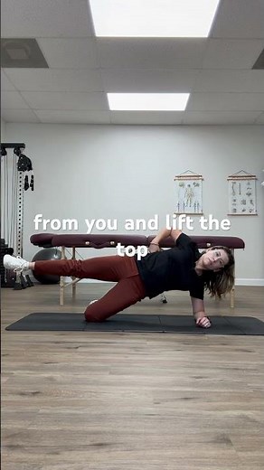 Modified side plank with hip abduction