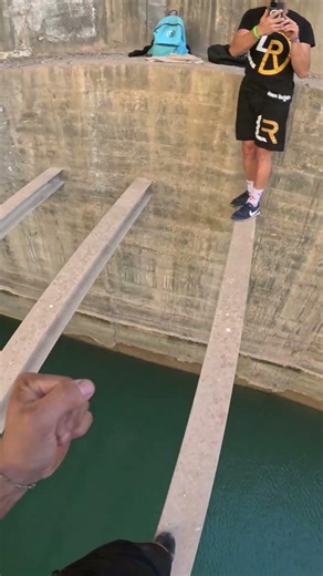 If you fail, you'll be in the water!