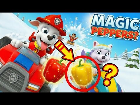 PAW Patrol Snow Rescue: The Bell Pepper Power-Up! 🫑❄️ | Junior Rescue Team