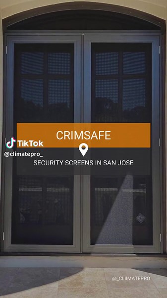 A San Jose Home Gets Crimsafe Security Screens: Take A Look Crimsafe is the best home security screen system for San Jose, CA, homes, and this project proves it. This San Jose home recently had the ClimatePro team install Crimsafe security screens on a number of doors and windows. As you can see from the images, Crimsafe blends in with the existing door and window frames. Crimsafe installations are customized for each home, which means that homeowners get the right fit, installed by the Bay Area