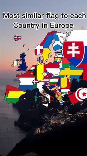 Most Similar Flag to Each Country in Europe