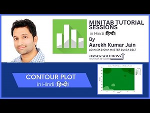 #minitab tutorial in #hindi (#हिन्दी ):How draw #contour plot in #minitab (#हिन्दी )