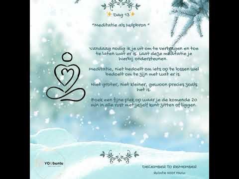 YOUbuntu mediatie Decembertoremember 2026