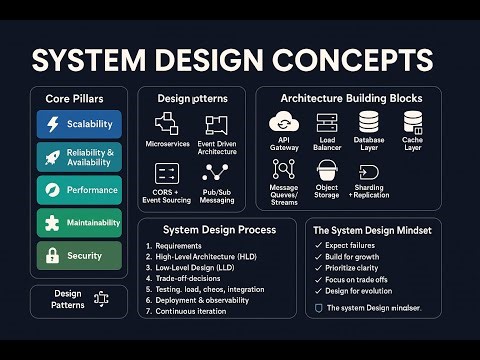 System Design Concepts: The Blueprint Behind Scalable, Reliable, High-Performance Systems