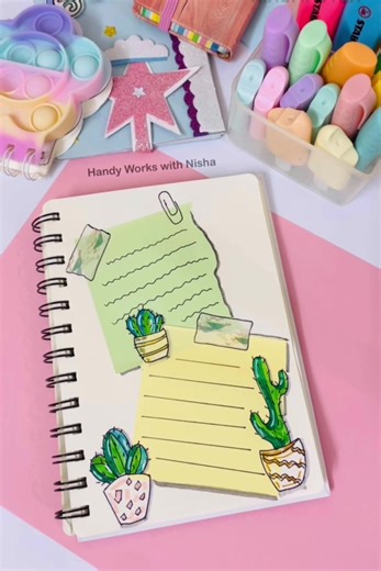 Notebook Decoration Ideas with Color Paper