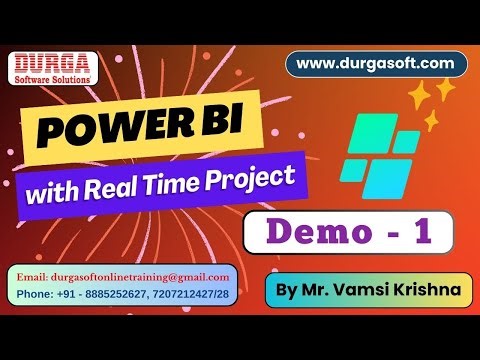 POWER BI tutorials || Demo - 1 || by Mr. Vamsi Krishna On 07-07-2025 @11:30AM IST